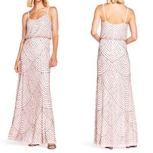 Blush Beaded Long Dress